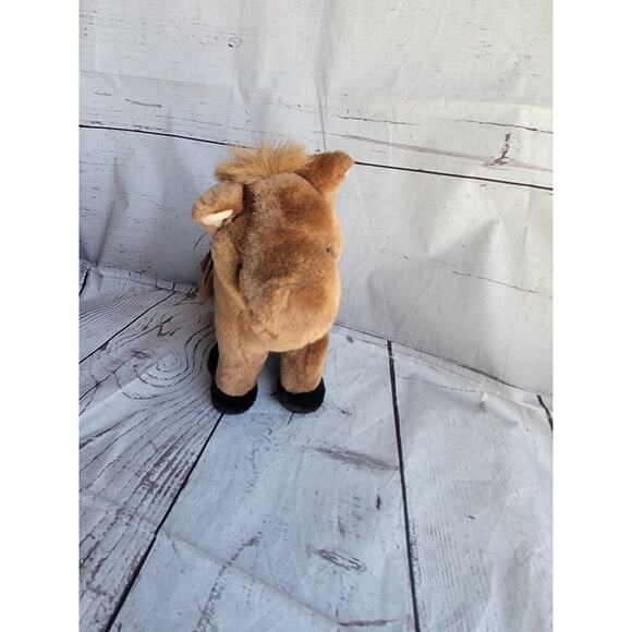 Hillhouse Horse With Saddle 10inch Plush Stuffed Animal Brown Pony - Picture 2 of 7